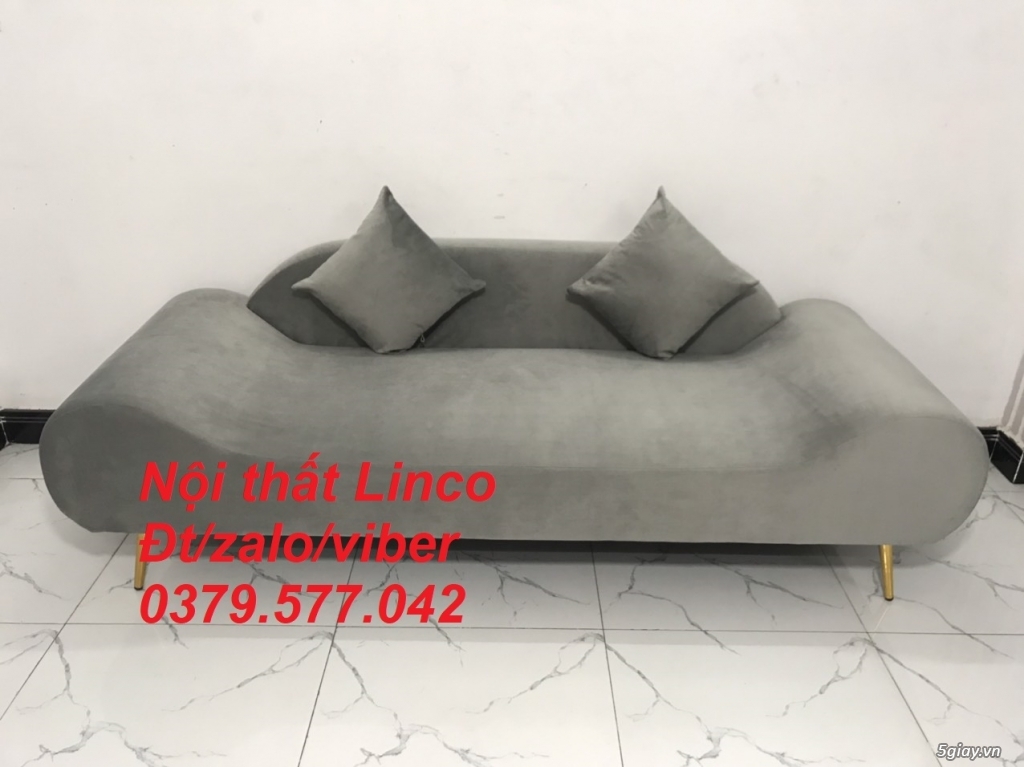 Bộ ghế sopha băng thuyền màu lông chuột,xám tro ghi trắng ở Đắk Lắk - 4