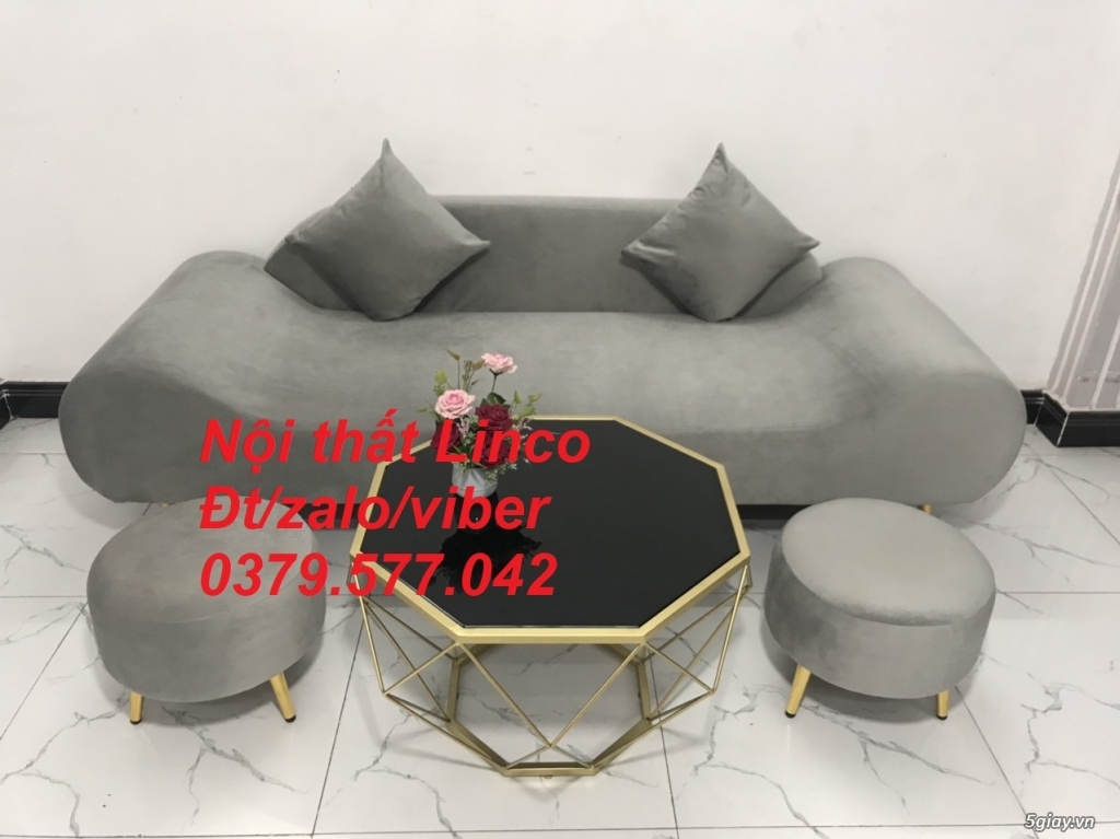 Bộ ghế sopha băng thuyền màu lông chuột,xám tro ghi trắng ở Đắk Lắk - 3