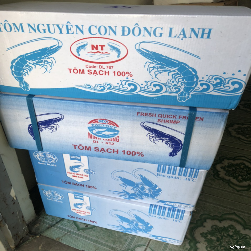 Tôm sú đông lạnh size 30 - ship từ 10kg