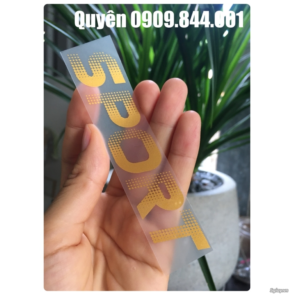 Nhãn ép nhiệt ( tem mác ép nhiệt) - 1