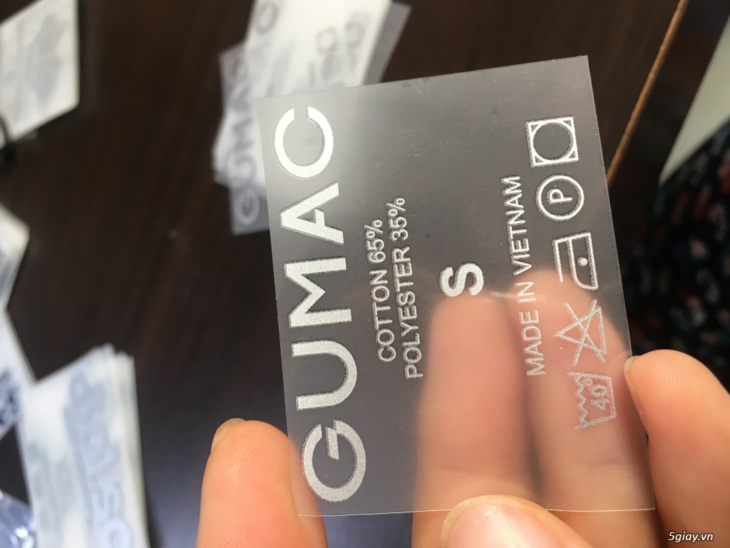 Nhãn ép nhiệt ( tem mác ép nhiệt)