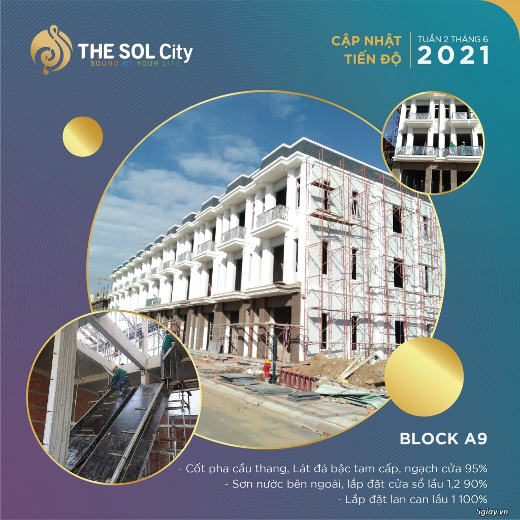 Bán đất nền dự án The Sol City, giá Chủ đầu tư, diện tích 75m2