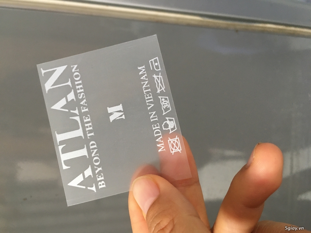 Nhãn ép nhiệt ( tem mác ép nhiệt)