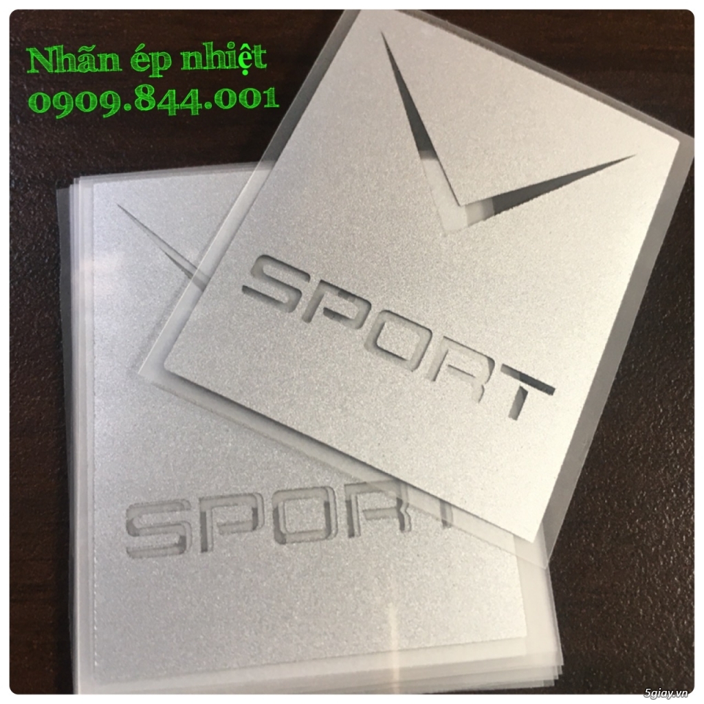 Nhãn ép nhiệt ( tem mác ép nhiệt)