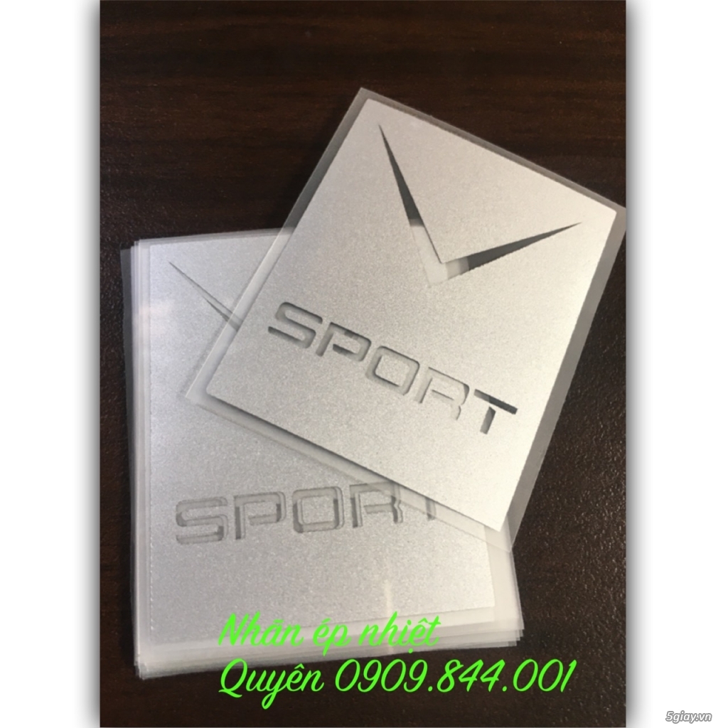 Nhãn ép nhiệt ( tem mác ép nhiệt) - 1