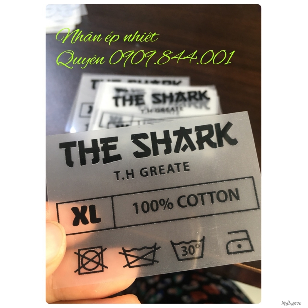 Nhãn ép nhiệt ( tem mác ép nhiệt) - 1