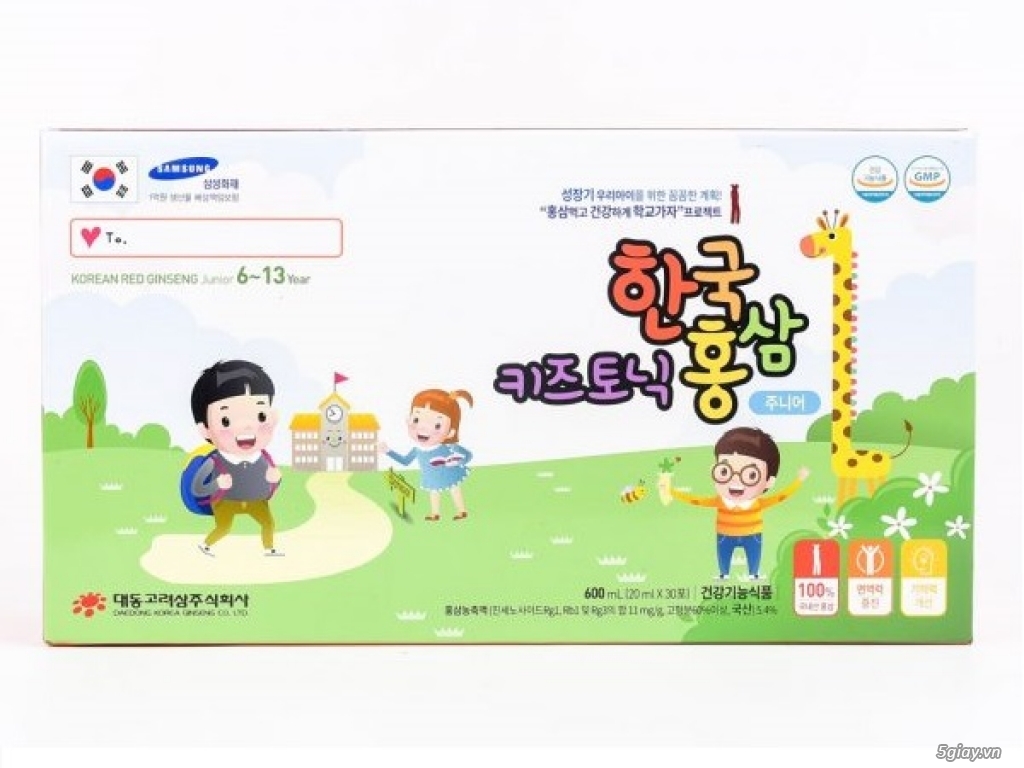Korean red ginseng junior - Hồng sâm dành riêng cho trẻ từ 6-13 tuổi