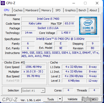 Thùng máy HP i5-7400 - 1