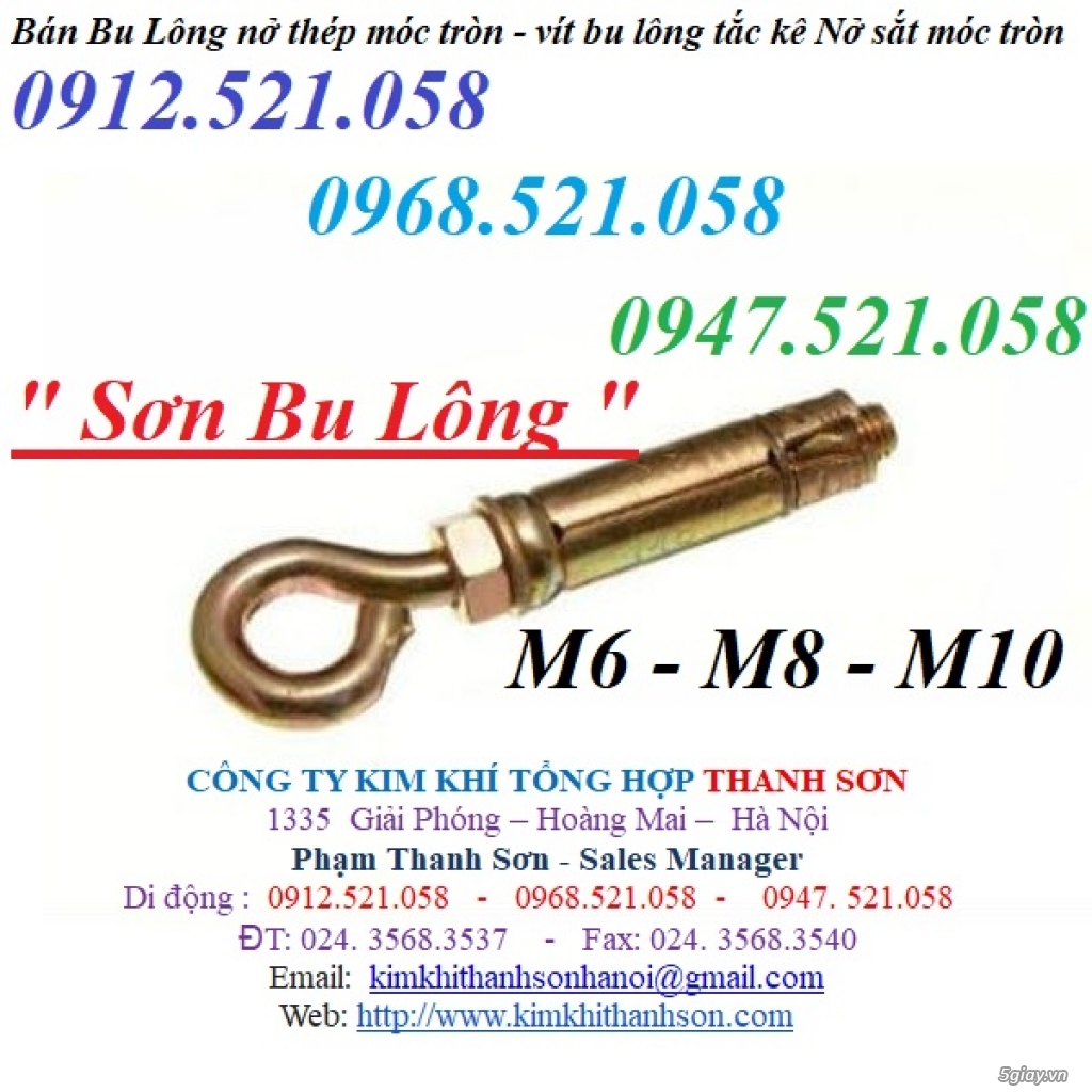 Nở sắt móc tròn M6-8-10,nở 3 cánh,nở đóng M20,nở sắt vỏ liền cờ to M20
