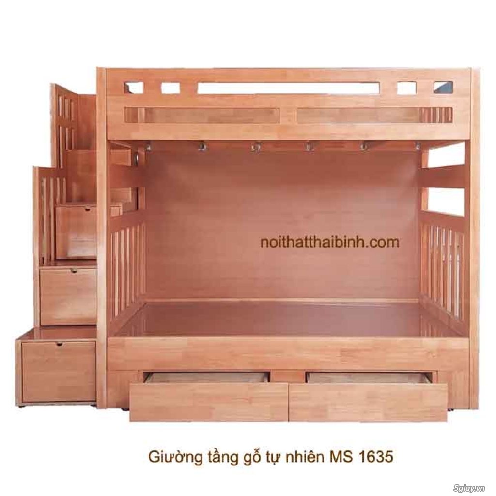 Giường Tầng Gỗ Tự Nhiên MS 1635