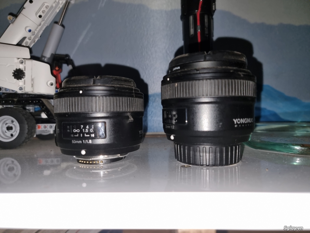 Cặp lens tele 50mm và 35mm