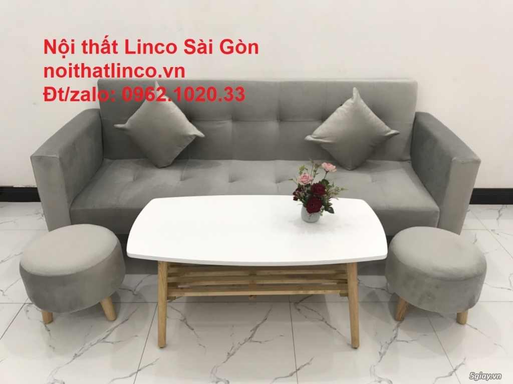 Bộ ghế sofa giường nằm 2m giá rẻ|sopha phòng khách đẹp|salong Linco SG - 2