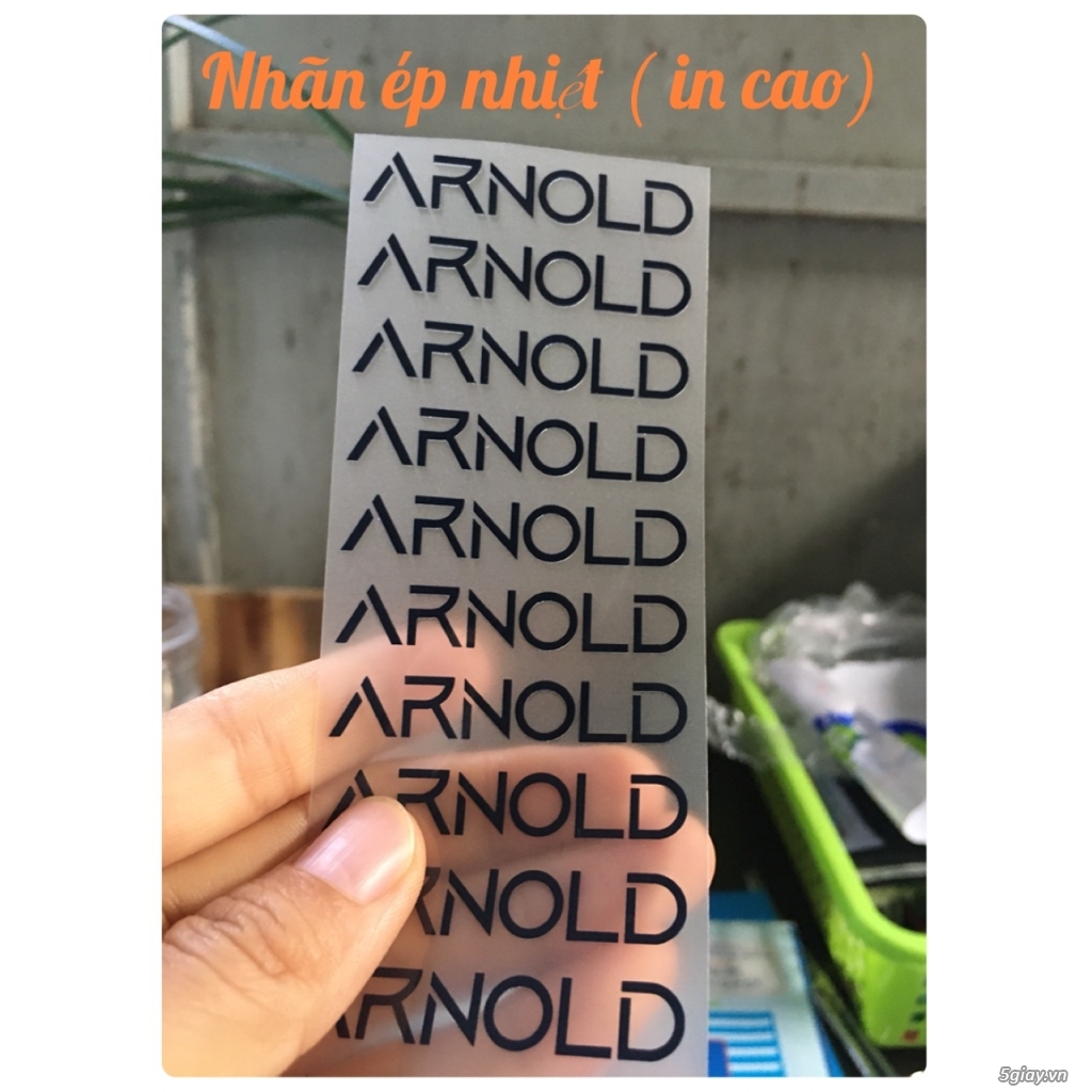 Nhãn ép nhiệt ( tem mác ép nhiệt) - 1