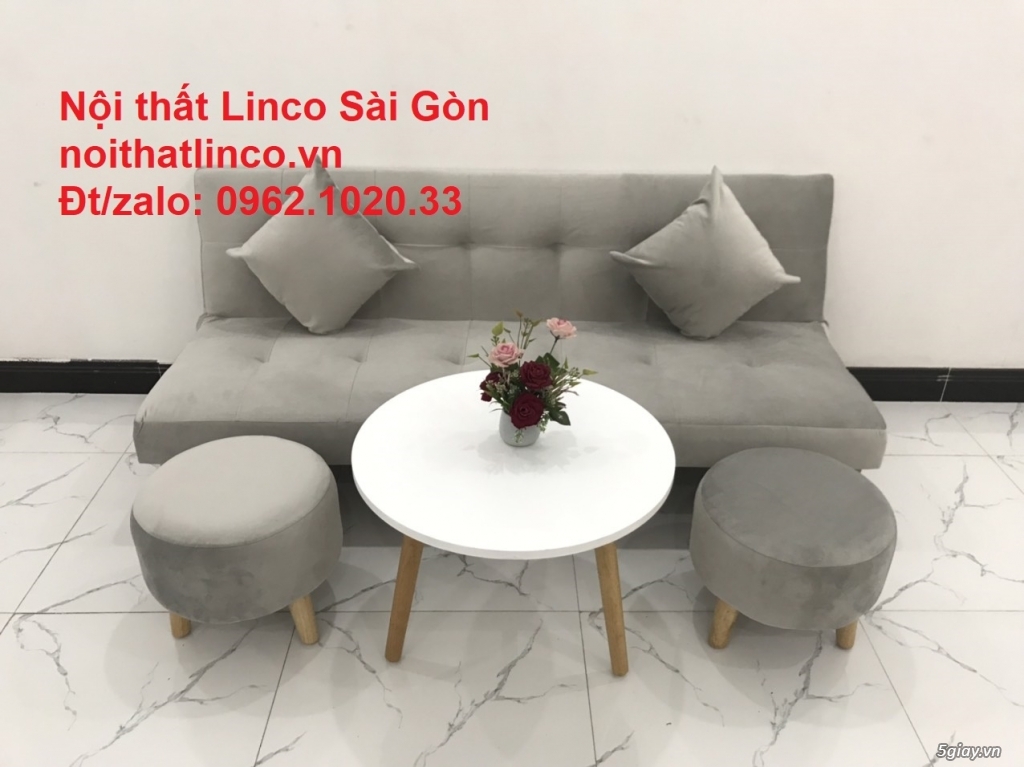 Bộ ghế salon giường nằm mini nhỏ gọn giá rẻ Nội thất Linco Sài Gòn - 3