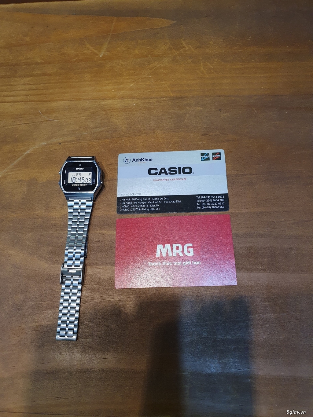 Đồng hồ CASIO A159WAD-1 chính hãng, gần như mới