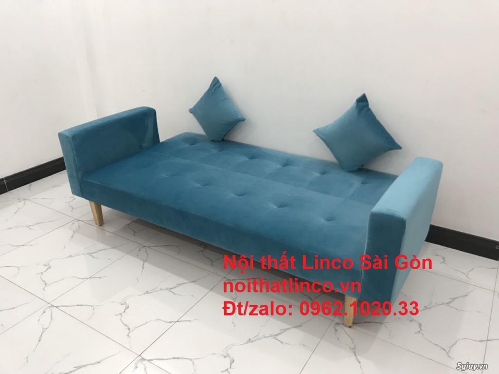 Ghế sofa bed giường nằm vải nhung giá rẻ đẹp ở tại Nội thất Linco SG - 5