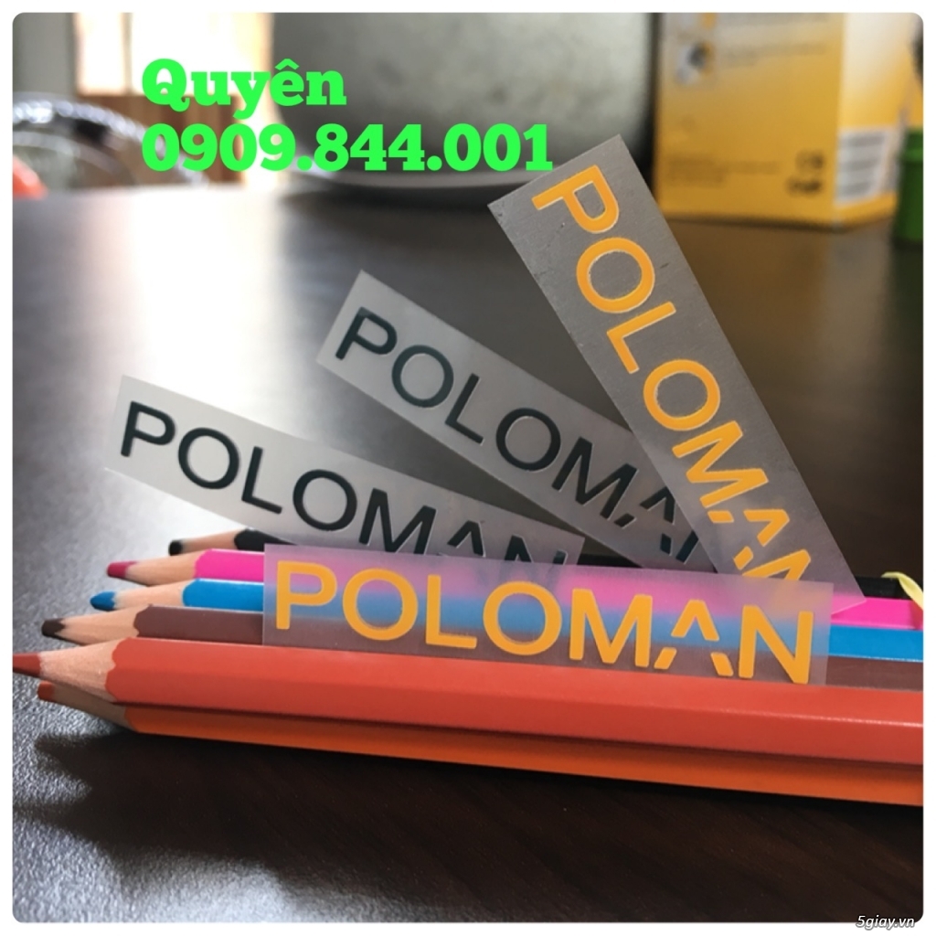 Nhãn ép nhiệt ( tem mác ép nhiệt)