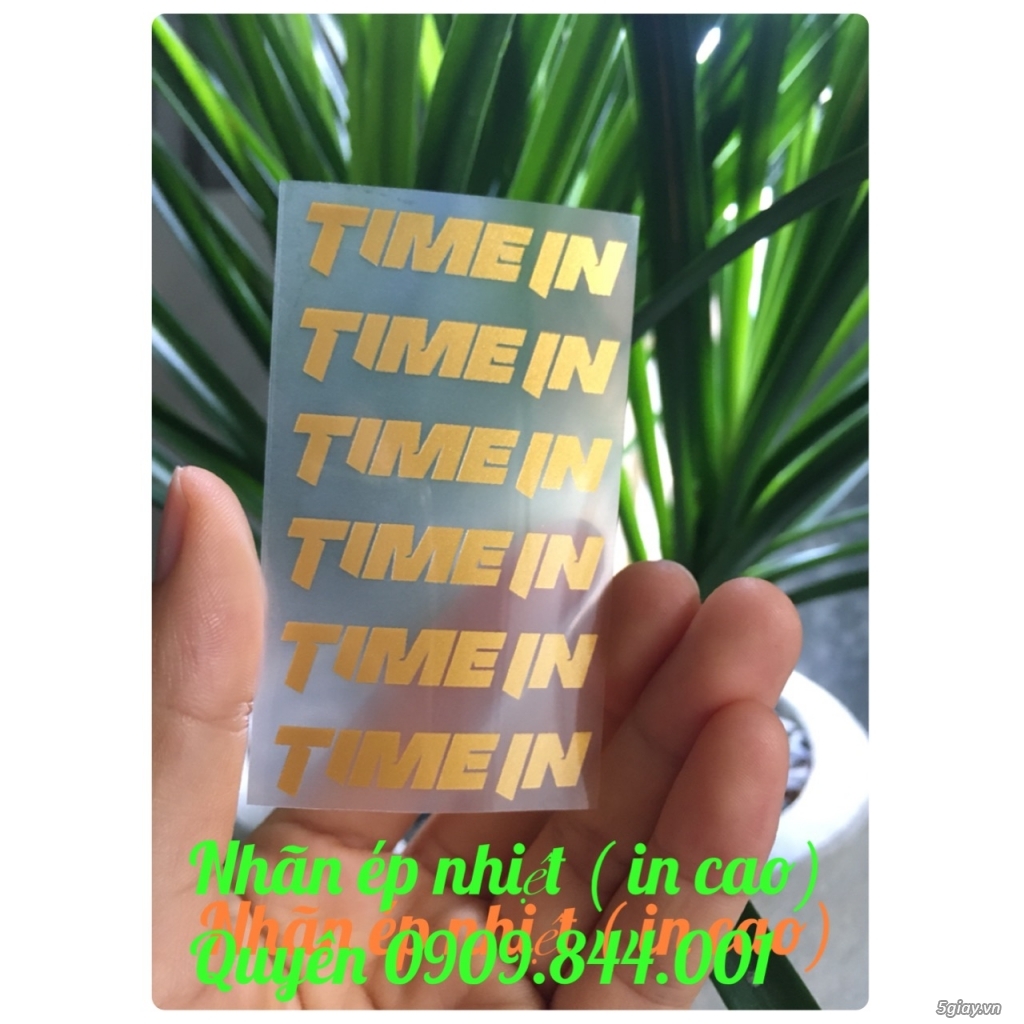 Nhãn ép nhiệt ( tem mác ép nhiệt)