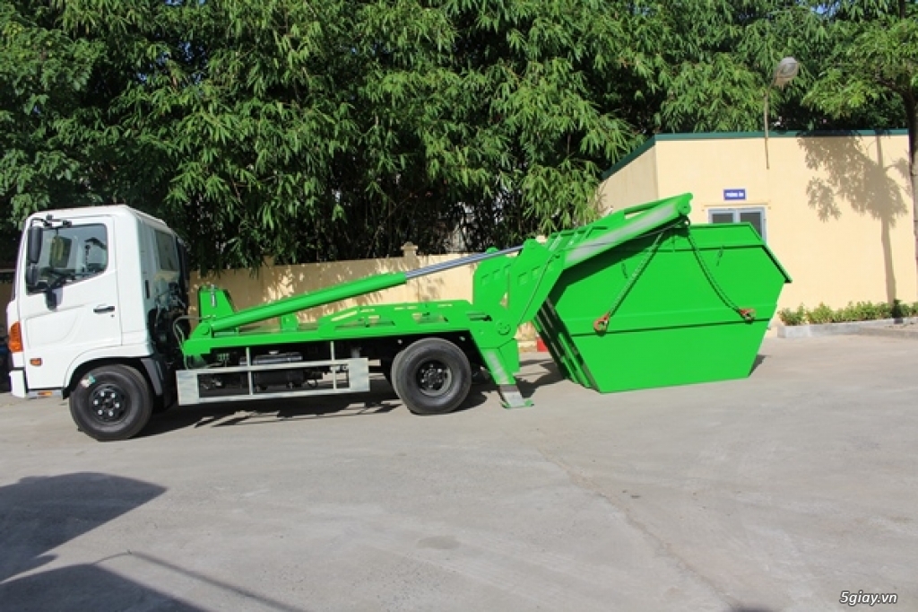 Xe chở bùn thùng rời HINO 5 khối - 2