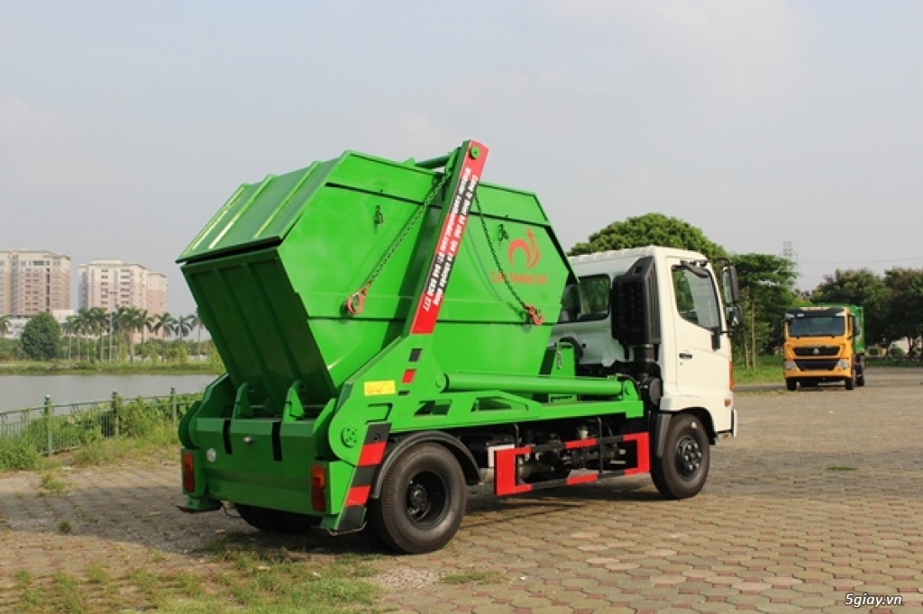 Xe chở bùn thùng rời HINO 5 khối - 4