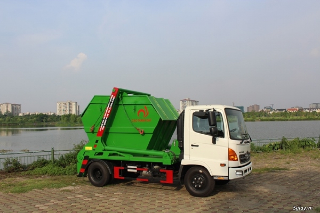 Xe chở bùn thùng rời HINO 5 khối