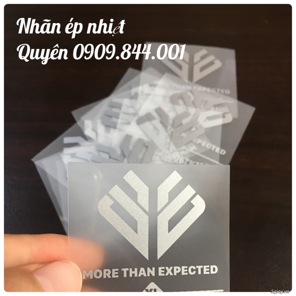 Nhãn ép nhiệt ( tem mác ép nhiệt) - 1