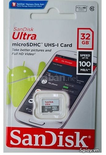Bán thẻ nhớ Sandisk 32GB 64GB 128GB chính hãng - 4