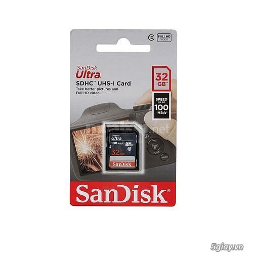 Bán thẻ nhớ Sandisk 32GB 64GB 128GB chính hãng - 3