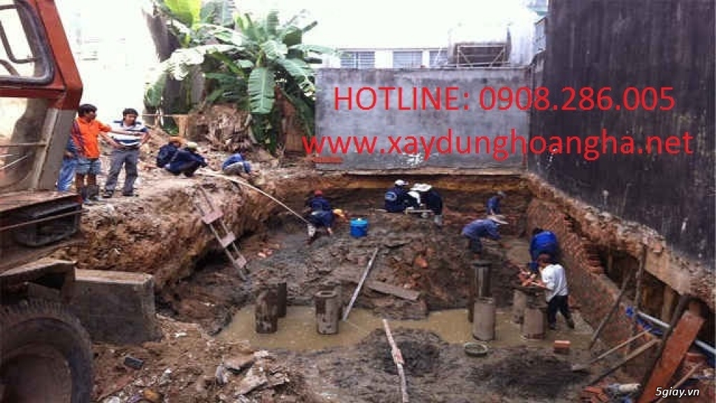 Đơn vị đào móng nhà giá cạnh tranh khu vực tp.HCM