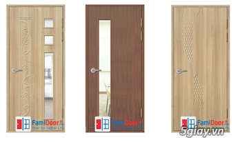 Cửa phòng ngủ giá rẻ -cửa nhựa, cửa gỗ, cửa composite - 2