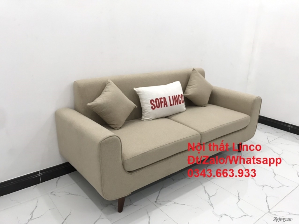 Bộ bàn ghế salong Sofa băng trắng kem giá rẻ đẹp Linco Quận 1 Tphcm - 1