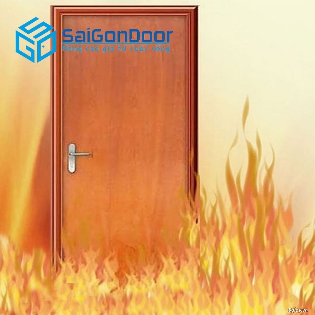 Cửa gỗ chống cháy SaigonDoor - 2