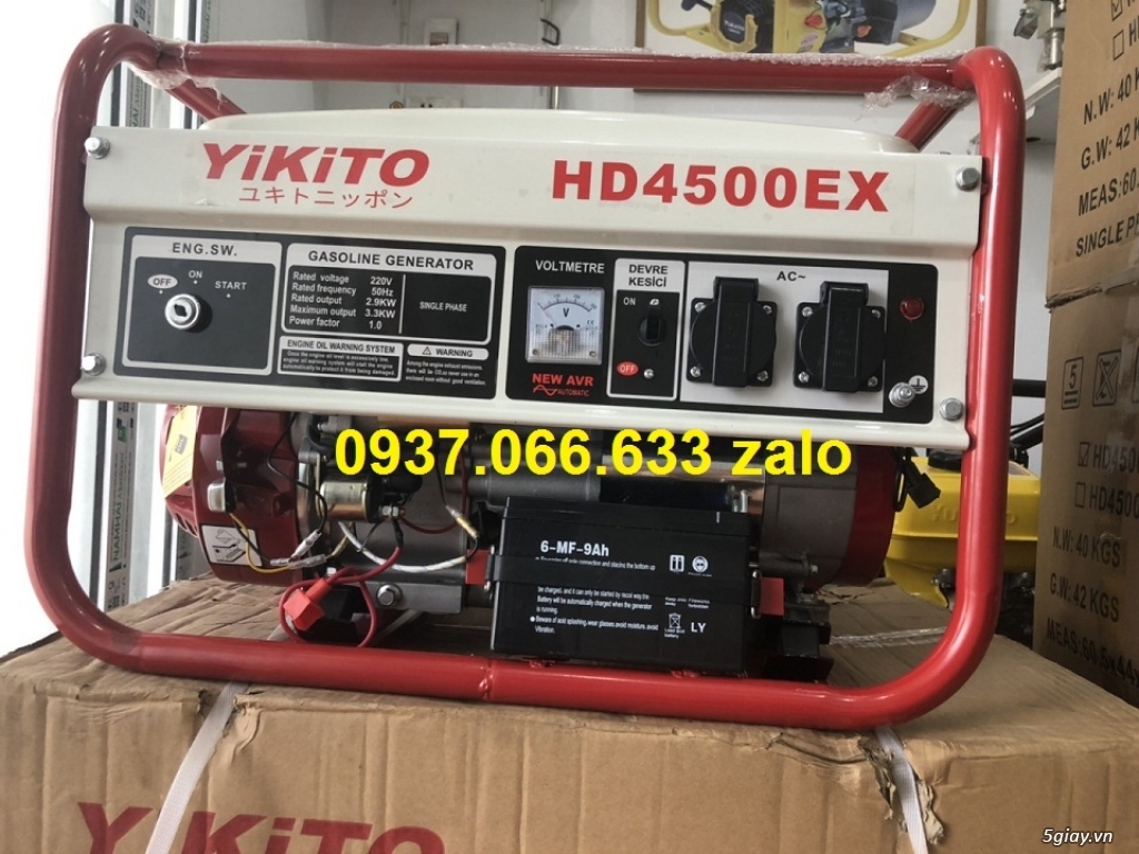Máy phát điện gia đình giá rẻ chất lượng Yikito HD4500EX Nhật Bản