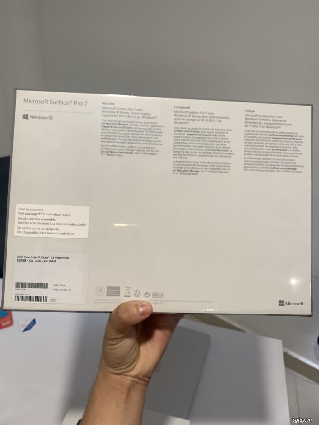 Surface Pro 7 i3/4/128 NewSeal FullBox giá rẻ nhất - 19