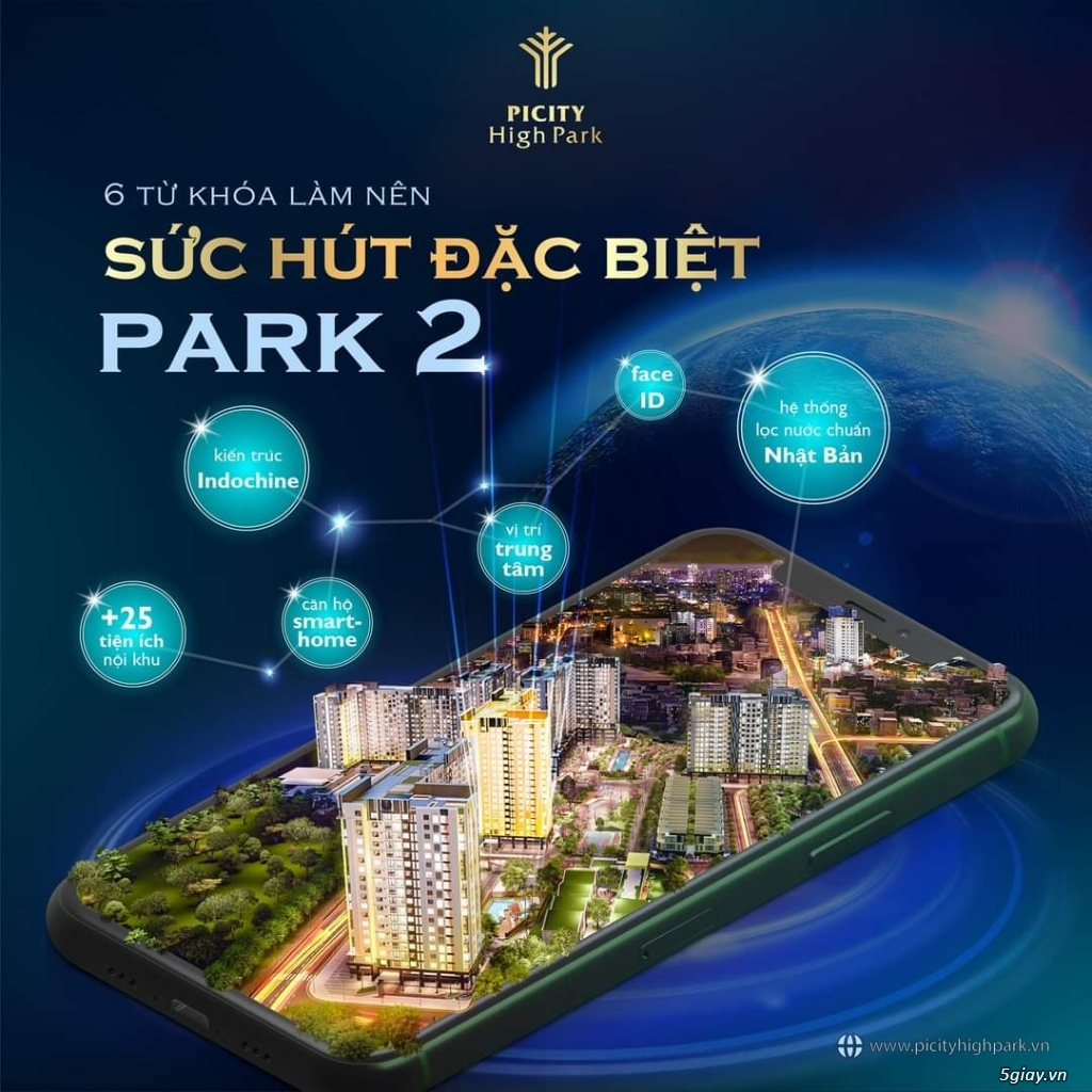 Chung cư PiCity High Park 57m2 - 2PN cao cấp - xanh chuẩn SINGAPORE