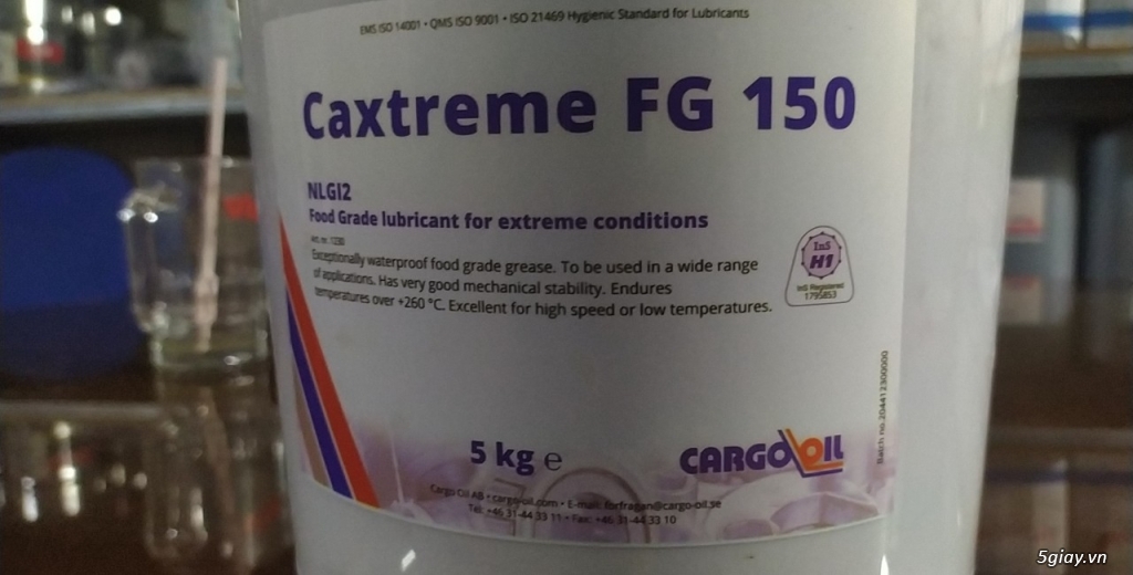 mỡ bôi Caxtrem FG 150trơ n gốc tổng hợp cấp thực phẩm