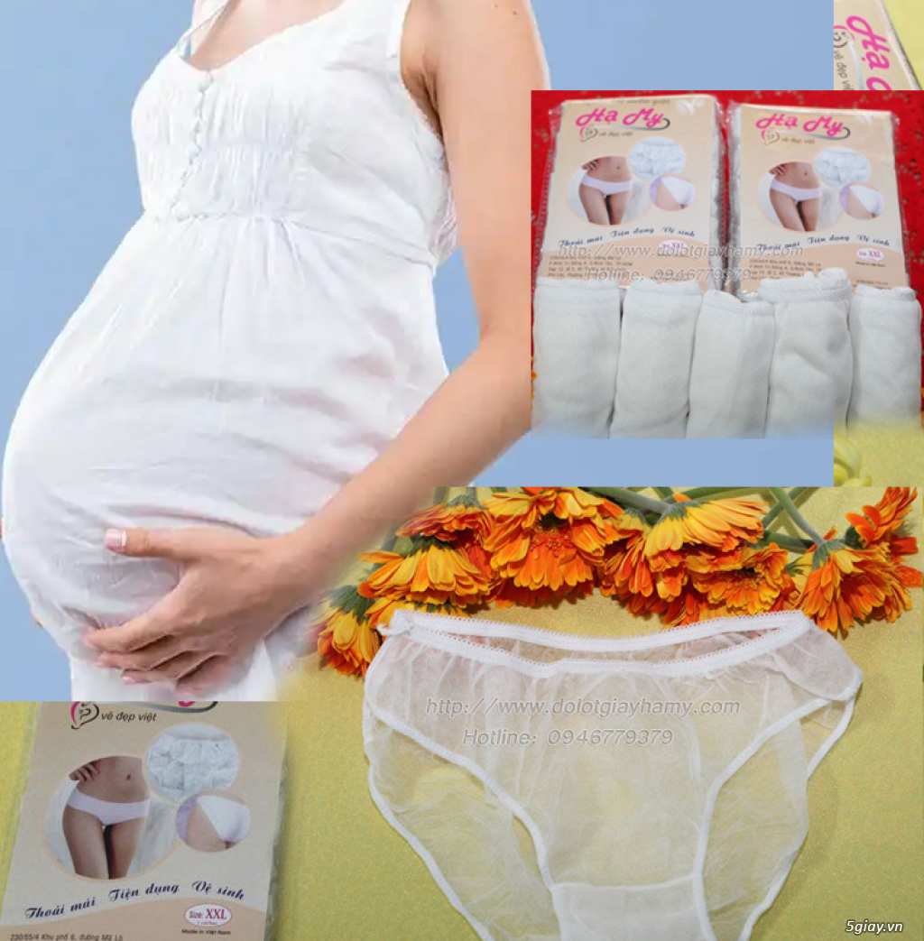 Quần lót giấy quần lót miễn giặt dùng 1 lần cho mẹ bầu và sau khi sinh - 10