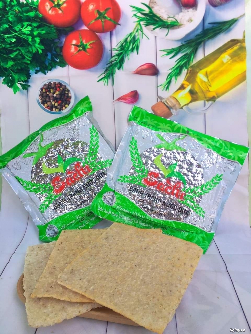 Bánh tráng Gạo mè, bánh tráng nước dừa, bánh tráng rong biển Sachi - 12