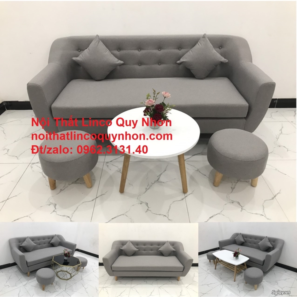 Mẫu sofa băng niệm liền giá rẻ phòng khách ở tại Nội thất Linco QN - 5