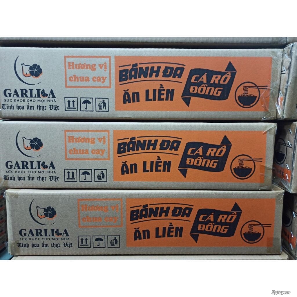 Bánh đa cá rô đồng ăn liền garlica - 3