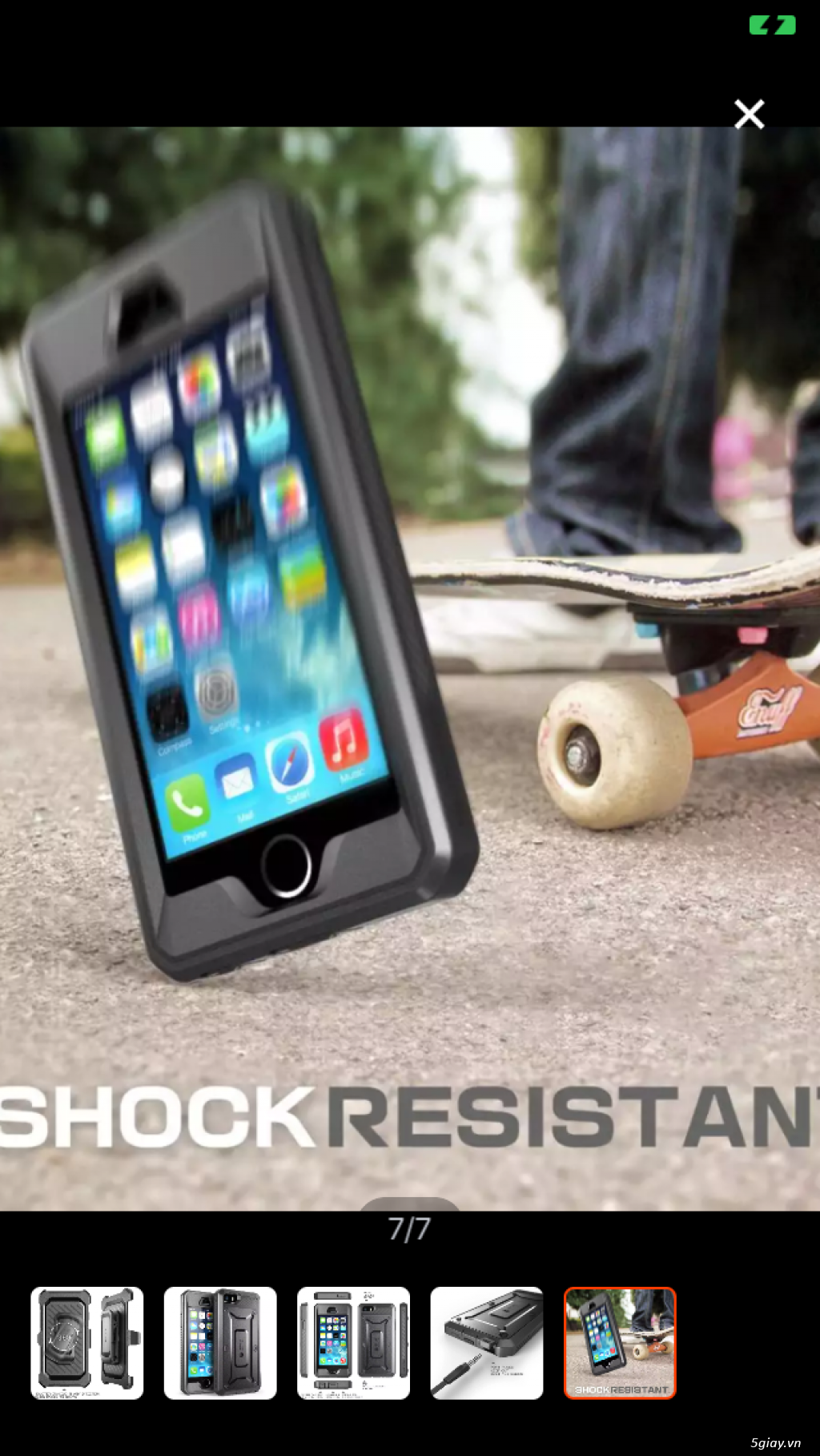 Ốp Lưng SupCase Unicort Beetle Pro IPhone SE/5S - 4