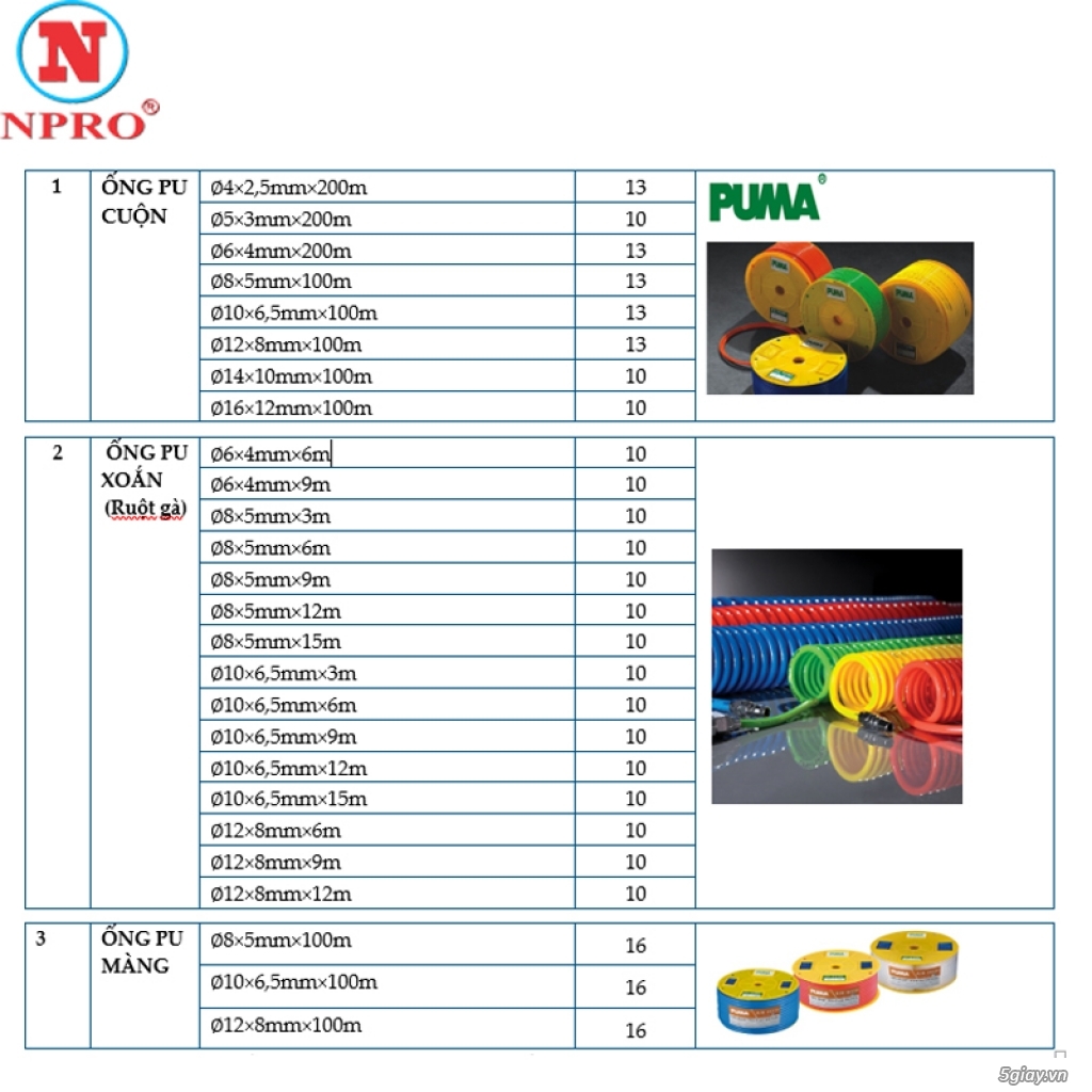 Cuộn dây hơi puma - 4