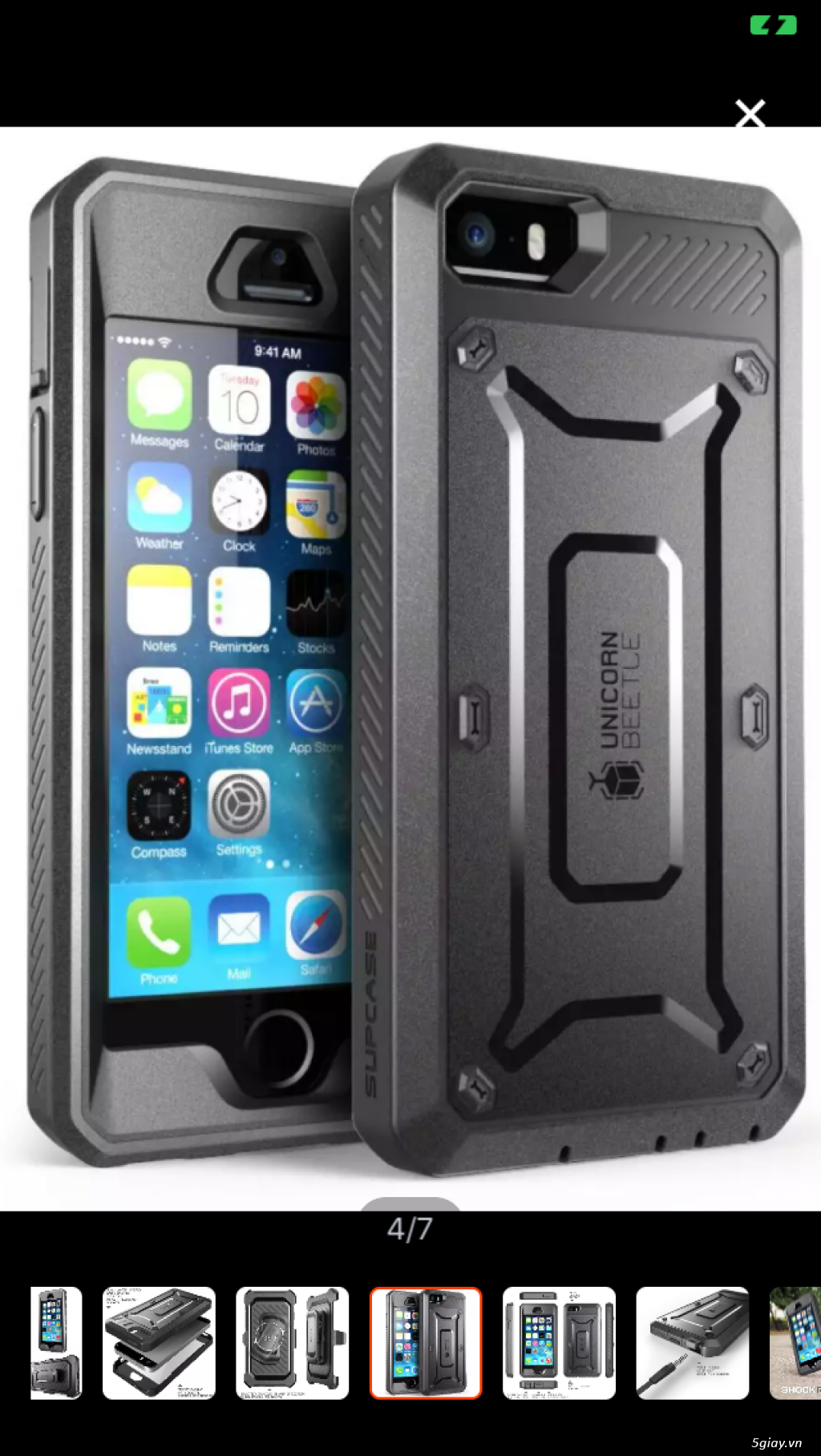 Ốp Lưng SupCase Unicort Beetle Pro IPhone SE/5S - 2