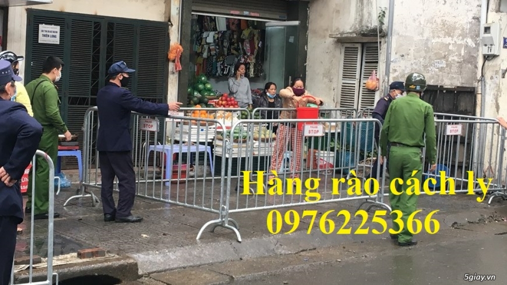 Hàng rào di động, rào chắn di động mạ kẽm - 2