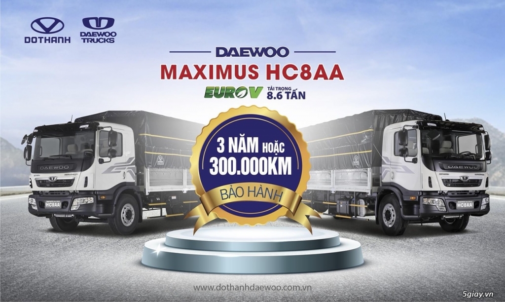 Xe tải Daewoo HC8AA 9 tấn thùng siêu dài tại Auto Đông Nam Chương Mỹ