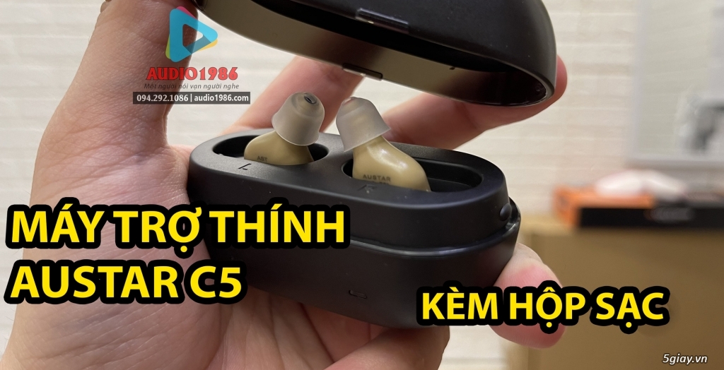 Máy trợ thính Austar C5 mini nhét 2 trong tai