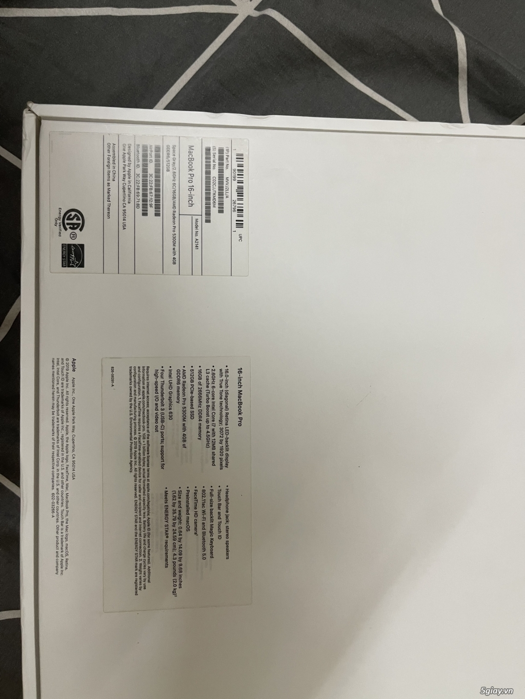 Macbook Pro 16 2019 MVVJ2 Fullbox như mới dùng hết 1 năm - 13