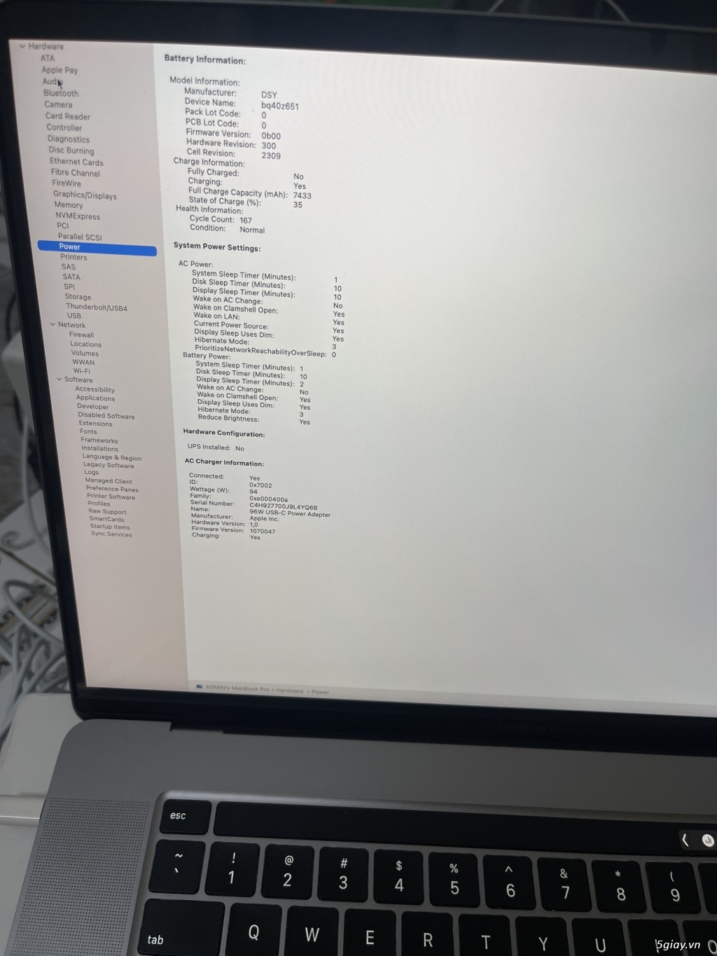 Macbook Pro 16 2019 MVVJ2 Fullbox như mới dùng hết 1 năm - 4