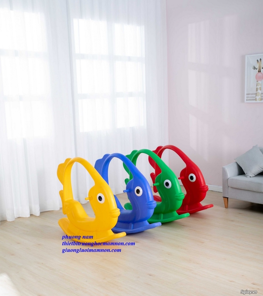 bập bênh cá nhập khẩu cho bé - 1