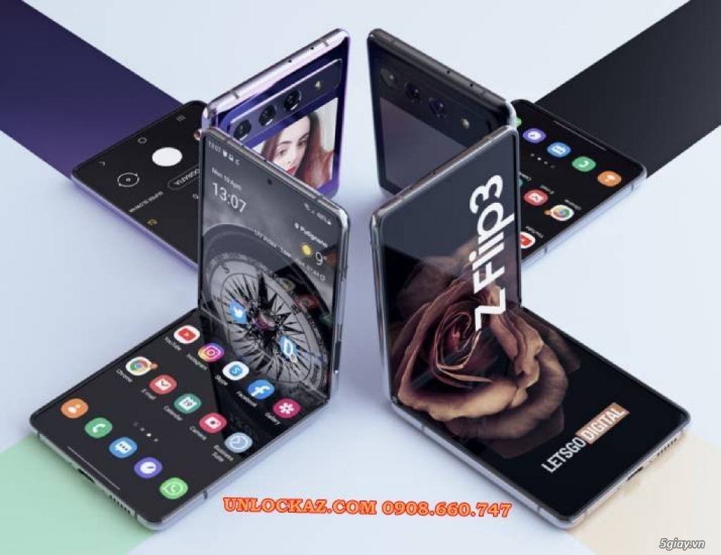 Unlock Samsung Galaxy Z Flip 3 5G xách tay Nhật giá rẻ